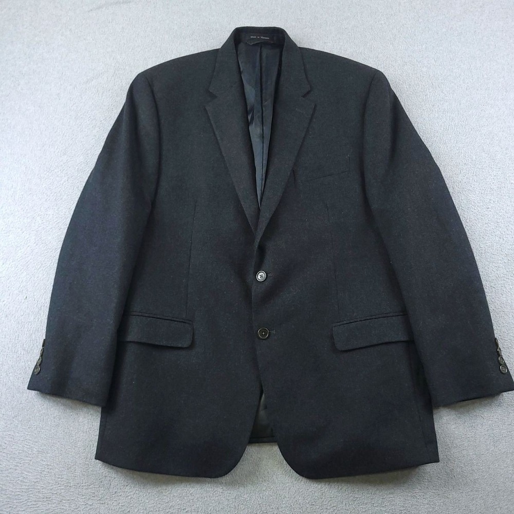 Lauren Ralph Lauren Blazer Mens 44R Gray Wool Cashmere Sport Coat Two Button
